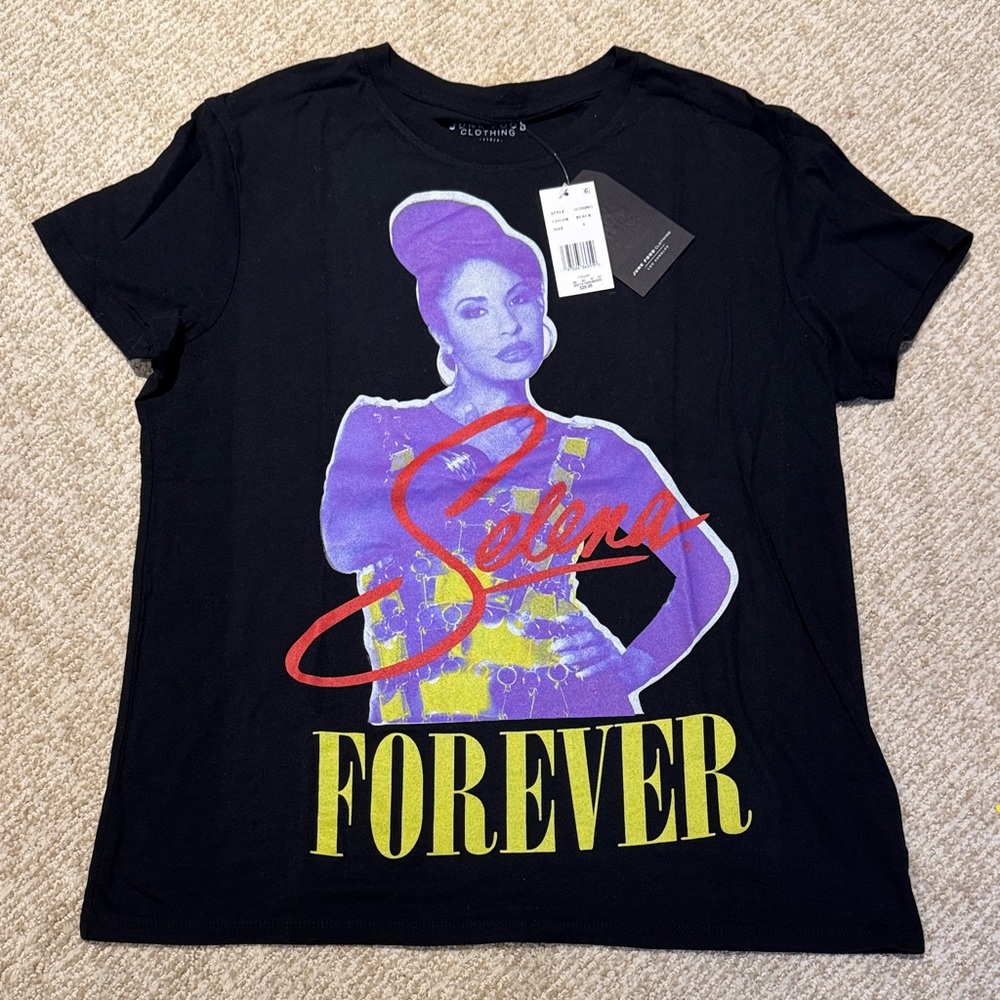 NWT Black Graphic T-Shirt ft. Selena